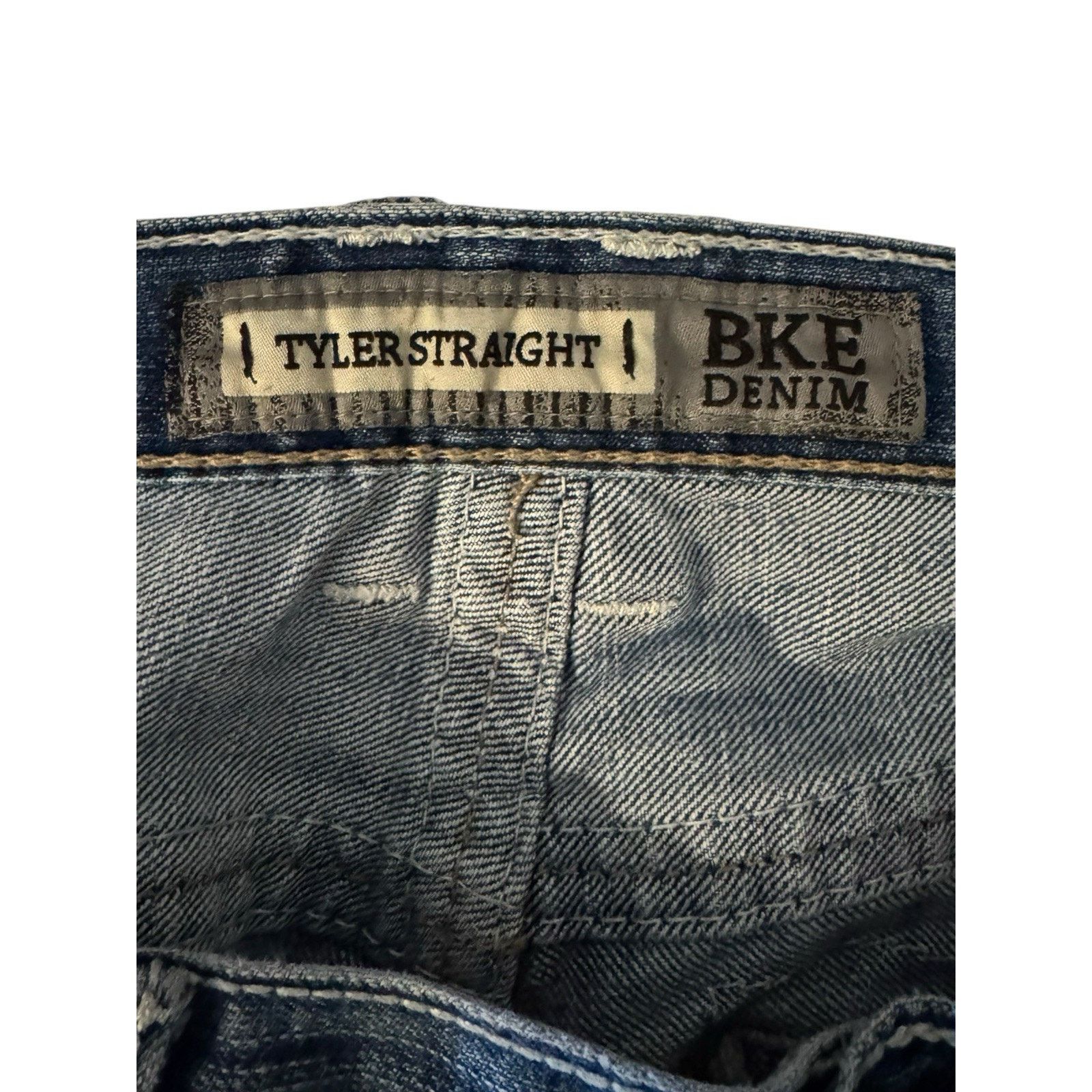 BKE BKE Denim Tyler Regular Fit Straight Leg Jeans Size US 32 / EU 48 - 7 Thumbnail