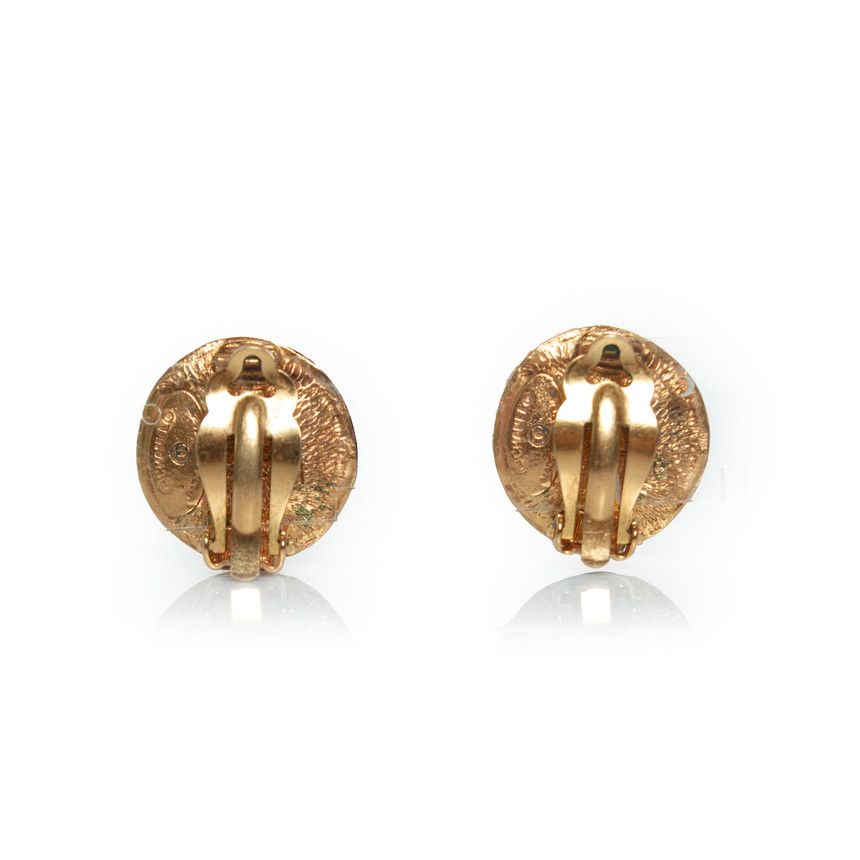 Chanel Chanel, Vintage 1980s logo coco cc pearl clip earrings Size ONE SIZE - 2 Thumbnail