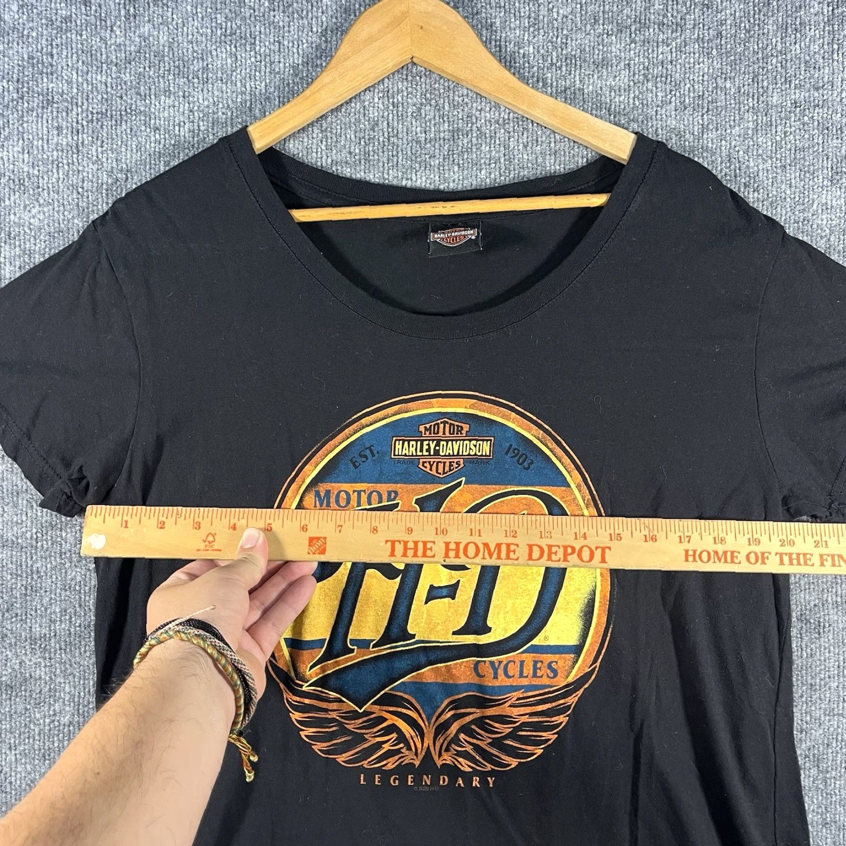Harley Davidson Harley-Davidson Womens Shirt Short Sleeve Riverside California Black L T-Shirt Size L / US 10 / IT 46 - 5 Thumbnail
