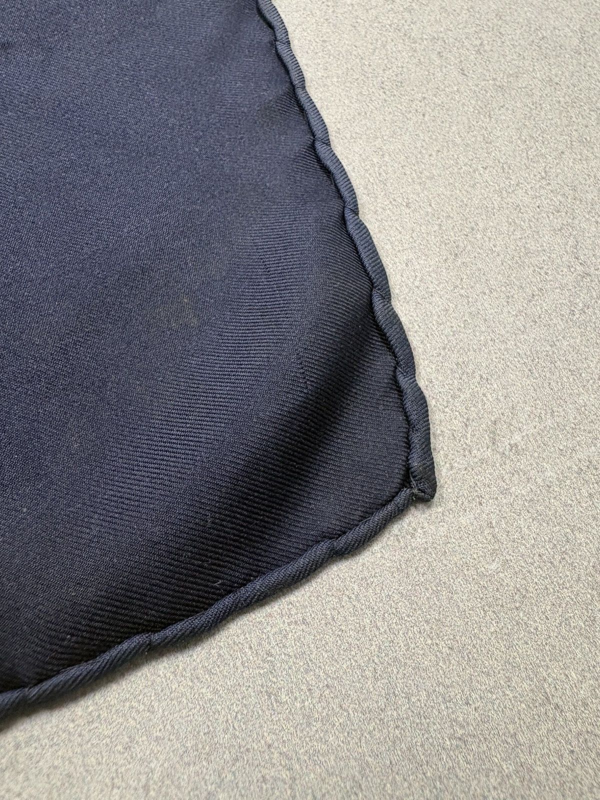 Christian Dior Monsieur Vintage Christian Dior Silk Scarf Floral Navy 76x76 Square Size ONE SIZE - 9 Thumbnail