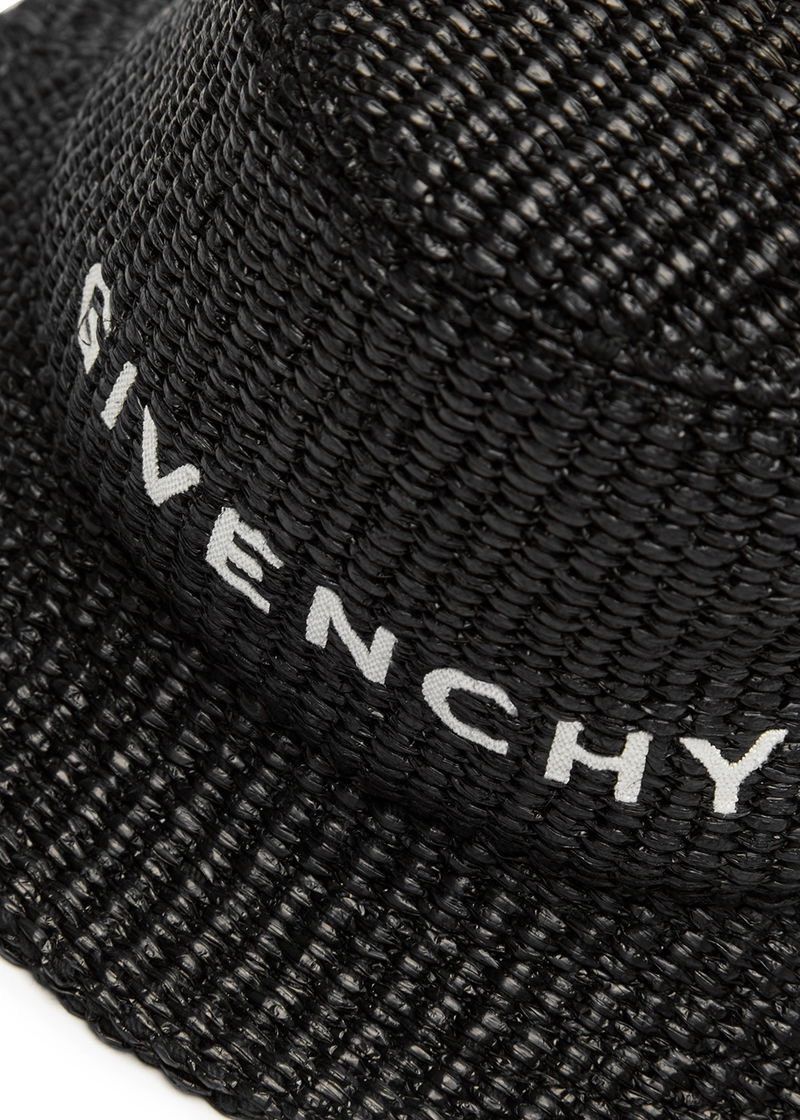 Givenchy givenchy bucket hat in woven black coated paper 57 Size ONE SIZE - 14 Thumbnail