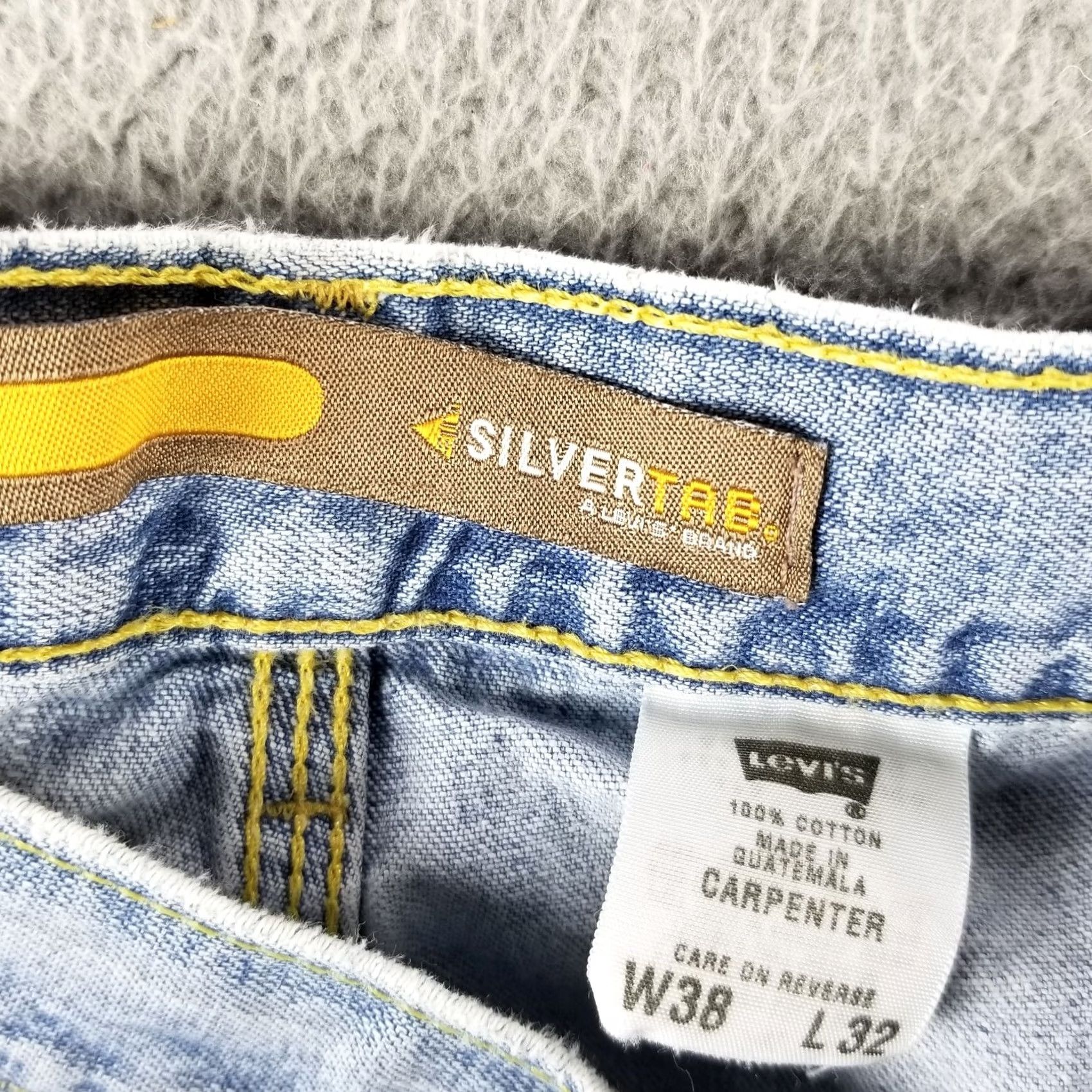 Levi's Levi's VTG Silvertab Carpenter Jeans 38x30 Blue 5-Pocket Baggy Wide Leg Relaxed Mens Jeans Size US 38 / EU 54 - 3 Thumbnail