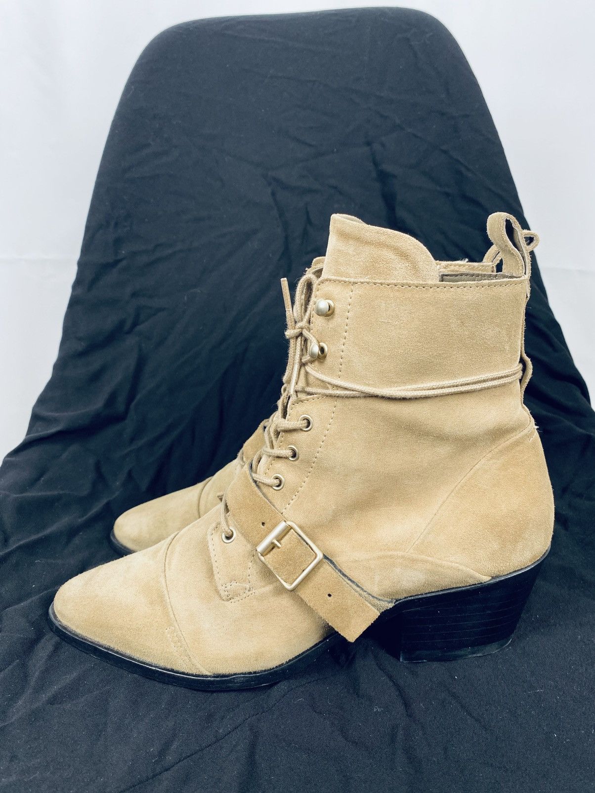 Allsaints All Saints Suede Boots Monk Strap Lace Up size 40 Size US 10 / IT 40 - 3 Thumbnail