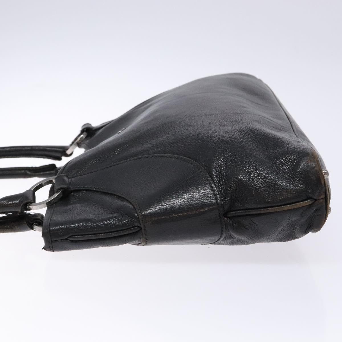 Gucci GUCCI Tote Bag Leather Black Silver Size ONE SIZE - 5 Thumbnail