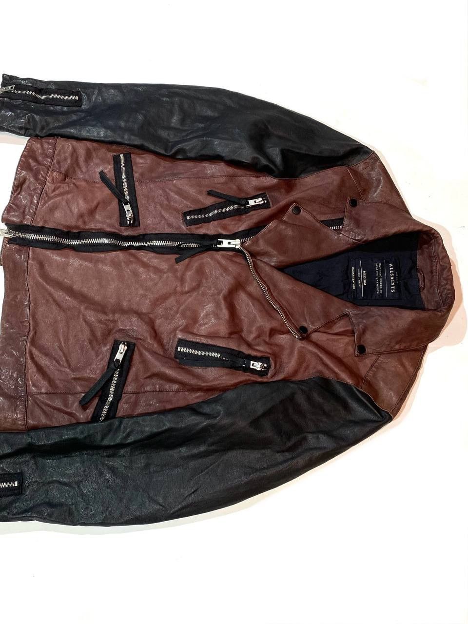 Allsaints Allsaints Men Leather Jacket Size US S / EU 44-46 / 1 - 7 Thumbnail