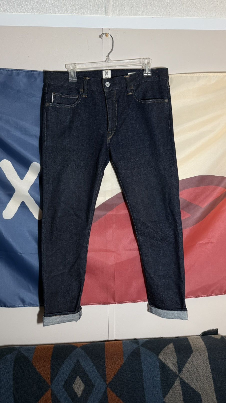 Hiroshi Kato The Needle Skinny - Indigo Raw 10.5oz Selvedge Size US 34 / EU 50 - 1 Thumbnail