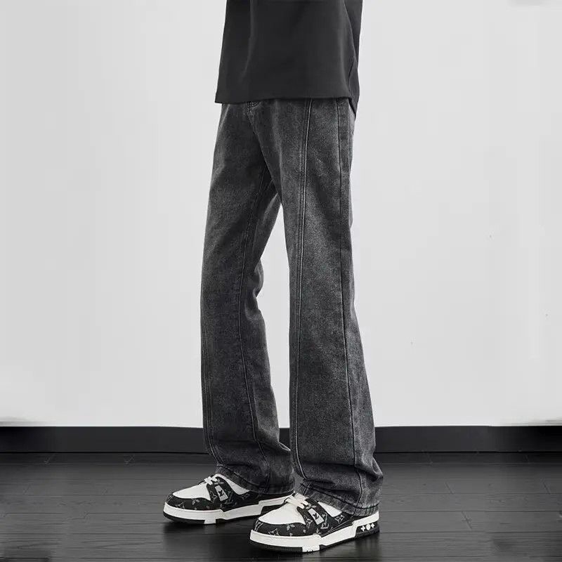 Japanese Brand × Jean Retro loose straight leg micro flared jeans Size US 32 / EU 48 - 6 Thumbnail