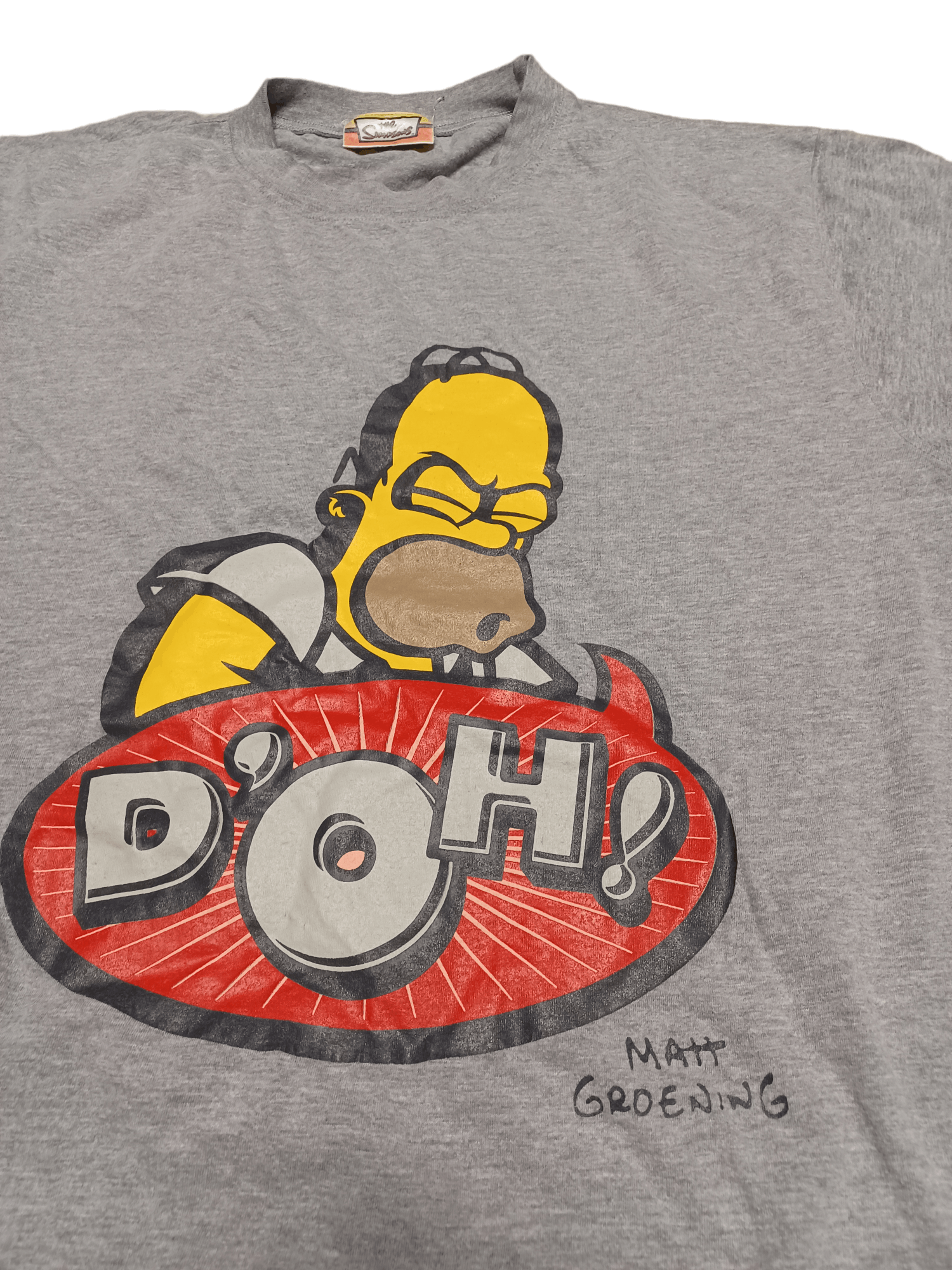 The Simpsons 2007 VINTAGE D`OH HOMER SIMPSON FOX HUMOR CRAZY TEE Size US L / EU 52-54 / 3 - 2 Thumbnail