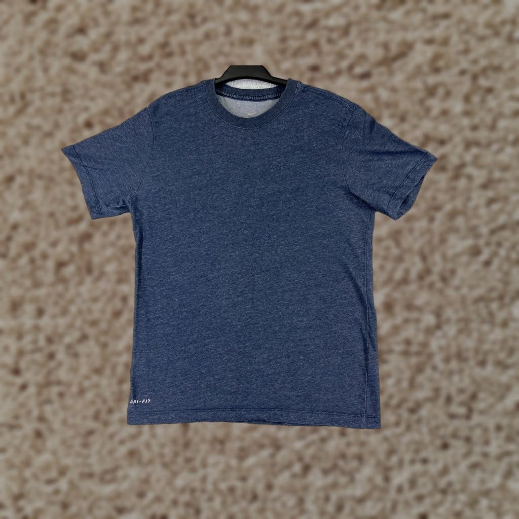 Nike Nike Dri-Fit Shirt Mens Small Blue Short Sleeve Crew Neck Athletic Cotton Blend Size US S / EU 44-46 / 1 - 1 Thumbnail