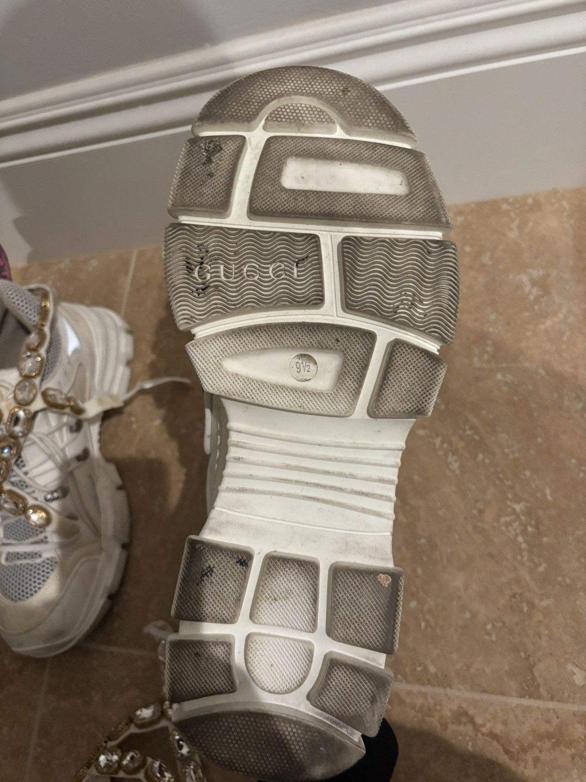 Gucci Gucci crystal-embellished sneakers Size US 9.5 / EU 42-43 - 4 Thumbnail
