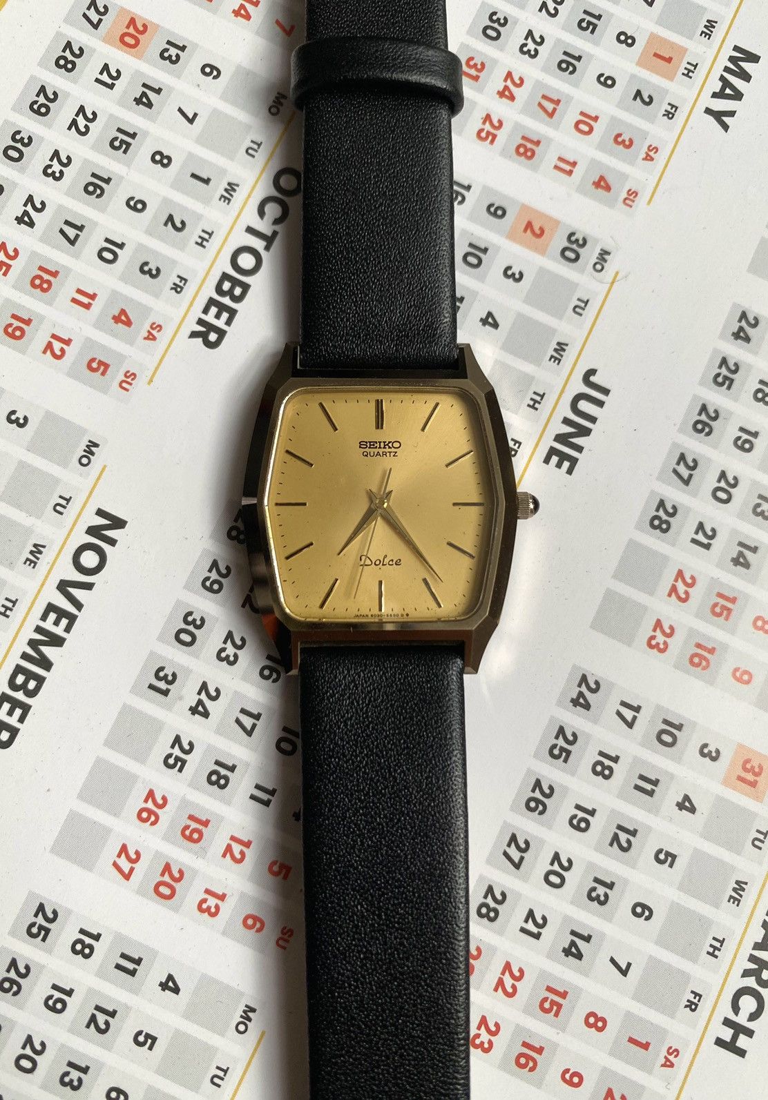 Japanese Brand × Seiko × Vintage Vintage Seiko Dolce Gold 6030 5480 Anti Scratch Japan Size ONE SIZE - 3 Thumbnail