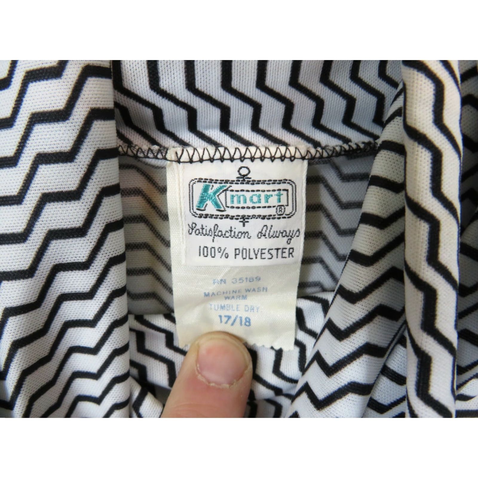 Vintage VINTAGE Polyester Shirt 18 White 60s 70s Stain Destroyed Casual Mens Womens GoGo Mod/GoGo Size XXL / US 16-18 / IT 52-54 - 4 Thumbnail