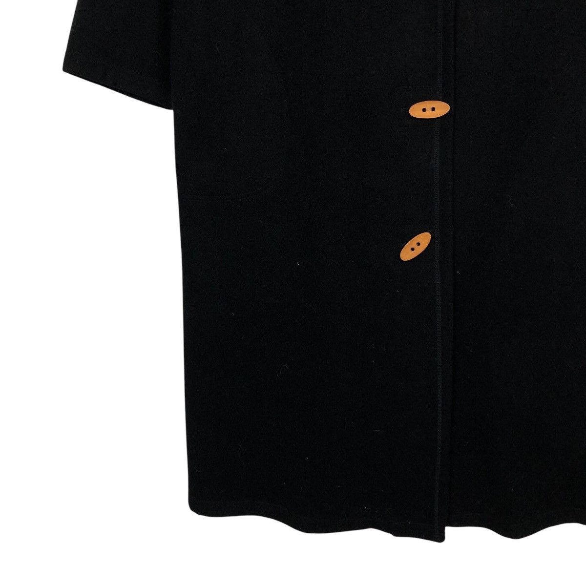 Issey Miyake 📌Rich Black Vintage Long Jacket K&M Collection Avant Garde Size US M / EU 48-50 / 2 - 5 Thumbnail