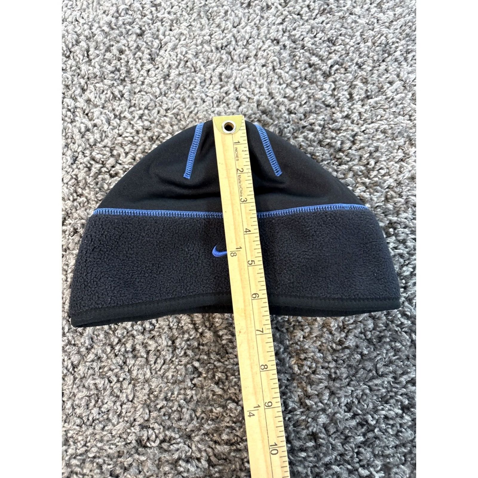 Nike VINTAGE Nike Beanie One Size Blue Therma Fit Activewear Sports Winter Unisex Adults Hat Size ONE SIZE - 3 Thumbnail
