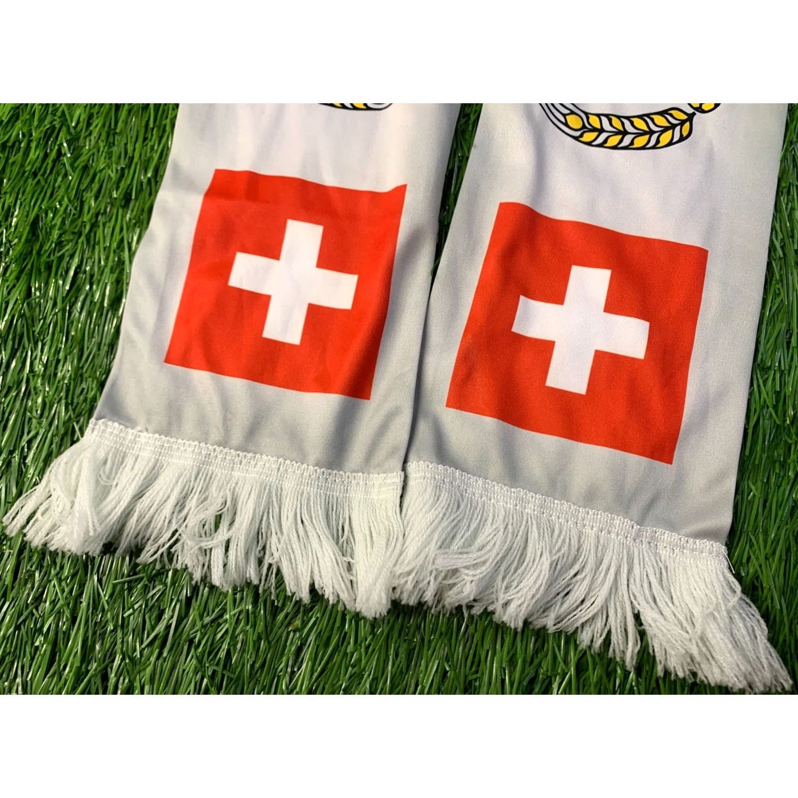 Vintage APPENZELLER Bier Scarf One Size Men Gray White Polyester Official Product Size ONE SIZE - 3 Thumbnail