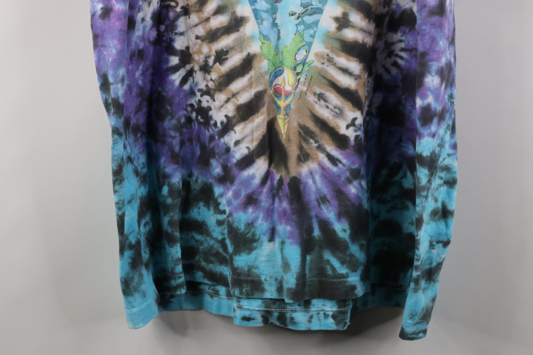 Vintage Vintage 90s Liquid Blue John Connell Tie Dye T-Shirt USA AOP Size US XL / EU 56 / 4 - 14 Thumbnail
