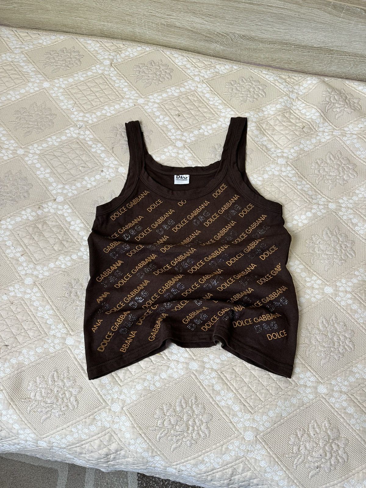 Dolce & Gabbana 🔥 Dolce & Gabbana DG Monogram Logo Vintage Tank Top Shirt Size XL / US 12-14 / IT 48-50 - 1 Thumbnail