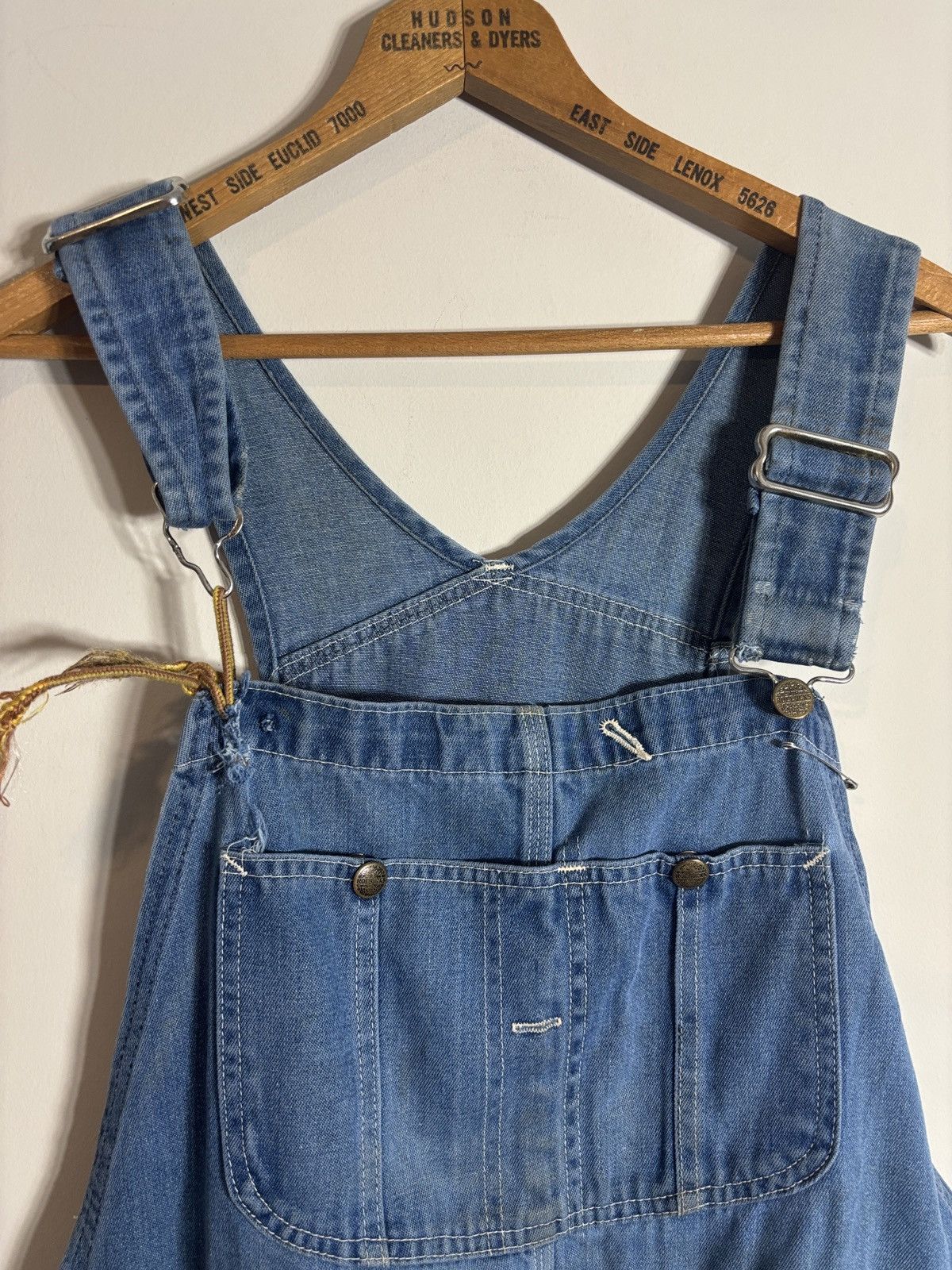Sears Vintage 70s Sears Roebuck Denim Overalls Distressed 36 Size US 36 / EU 52 - 2 Thumbnail