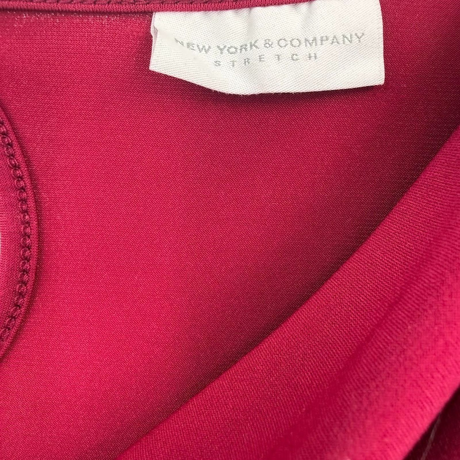 & Other Stories Red draped blouse ruched sides medium Size M / US 6-8 / IT 42-44 - 3 Thumbnail
