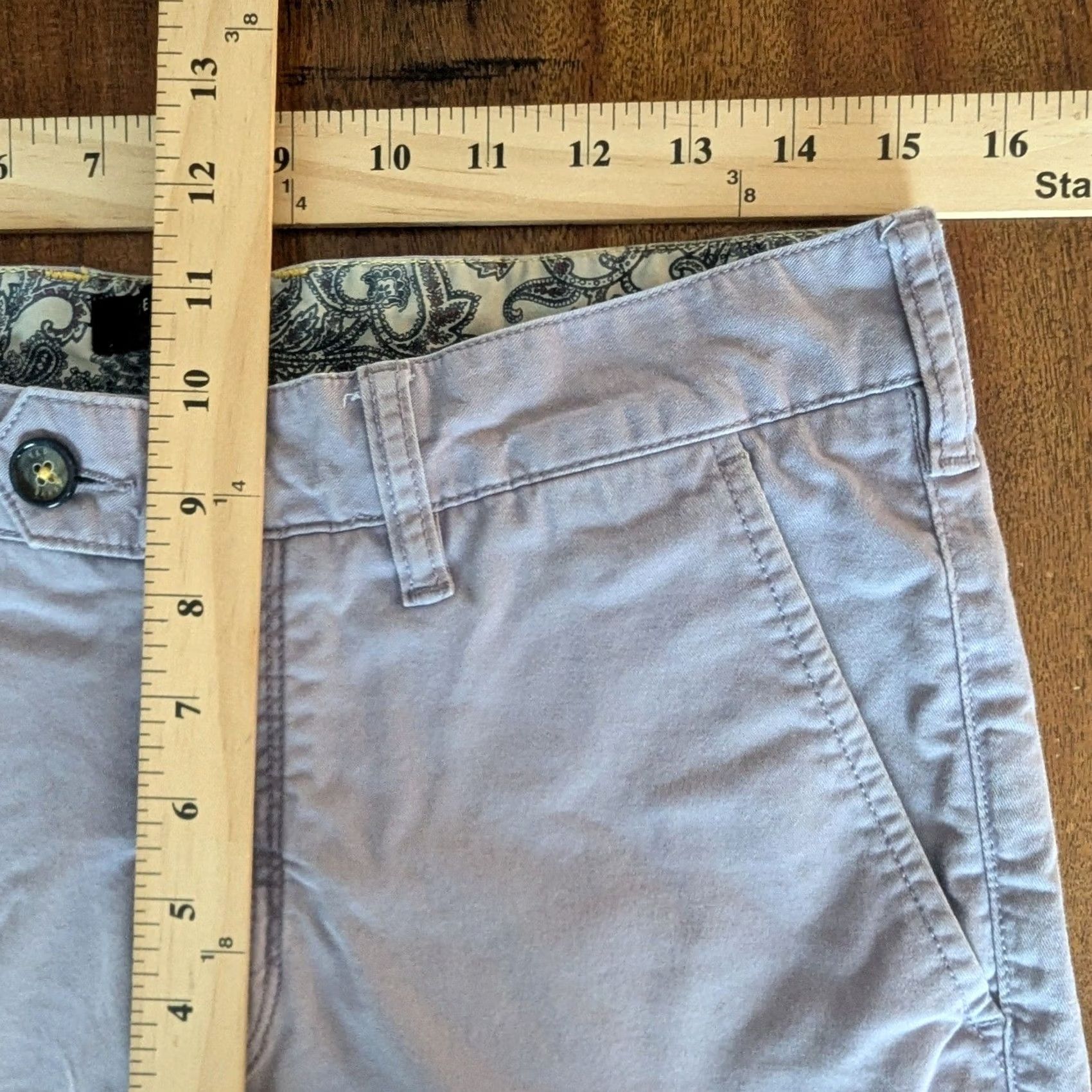 Ted Baker Ted Baker Chino Shorts Pastel Purple Lavender Cotton Stretch Mens 30R Preppy Size US 30 / EU 46 - 5 Thumbnail