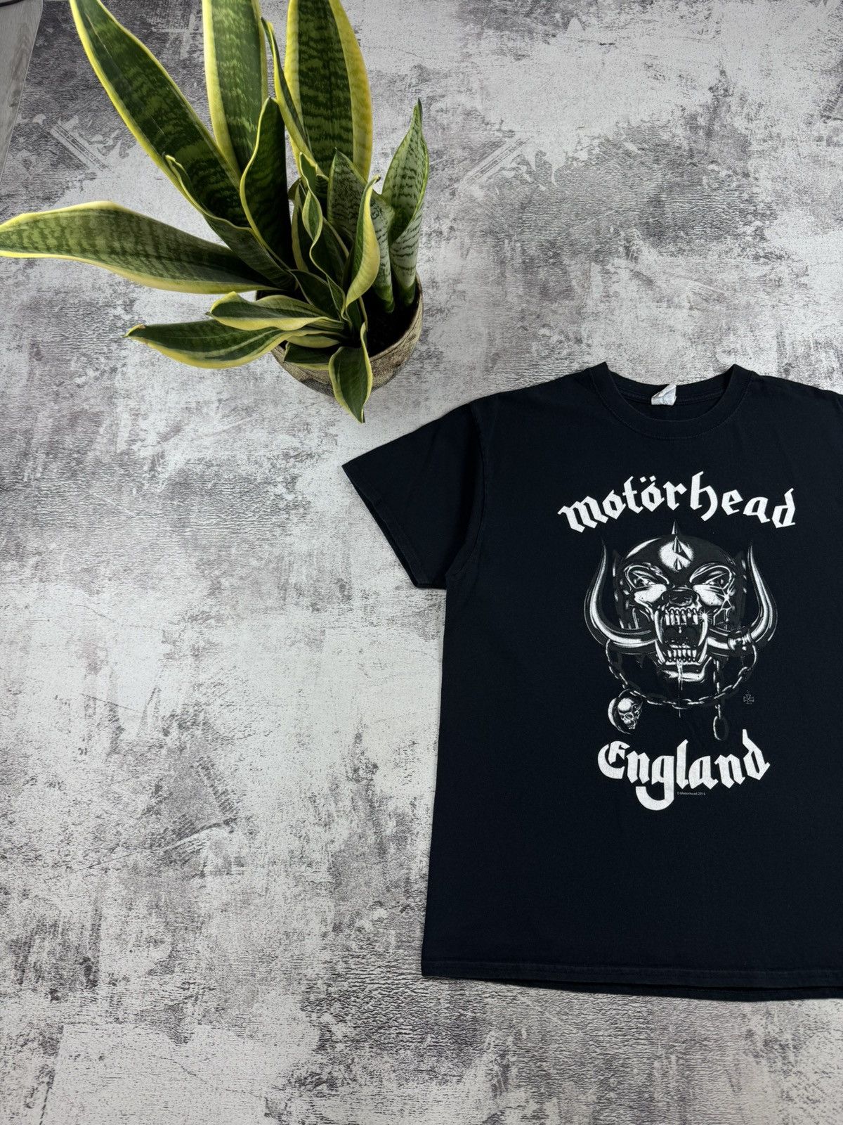 Band Tees Motorhead Of England 2015 Metal Rock Tour Faded Merch Devil Band T Shirt Jersey Size US L / EU 52-54 / 3 - 3 Thumbnail