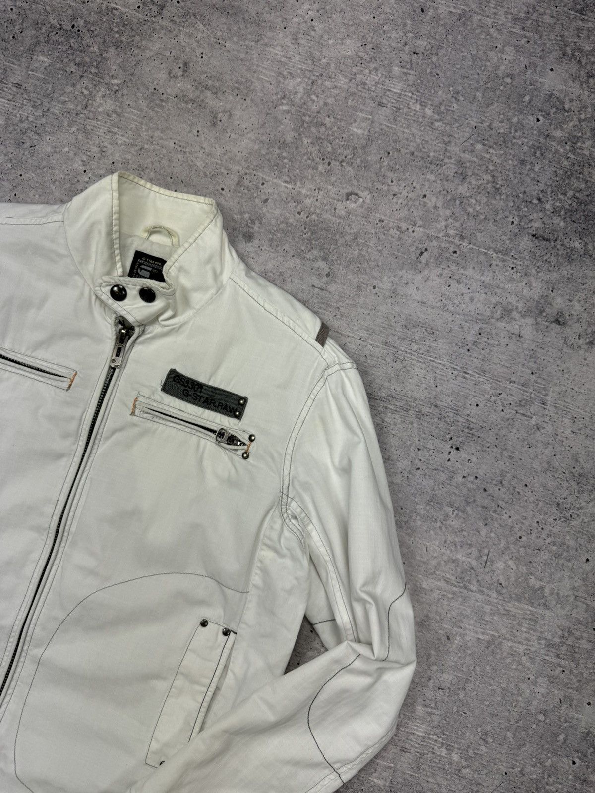 G-Star × Vintage Vintage G-Star Raw Big Back Logo 90s Y2K Style Bomber Jacket Size US M / EU 48-50 / 2 - 5 Thumbnail