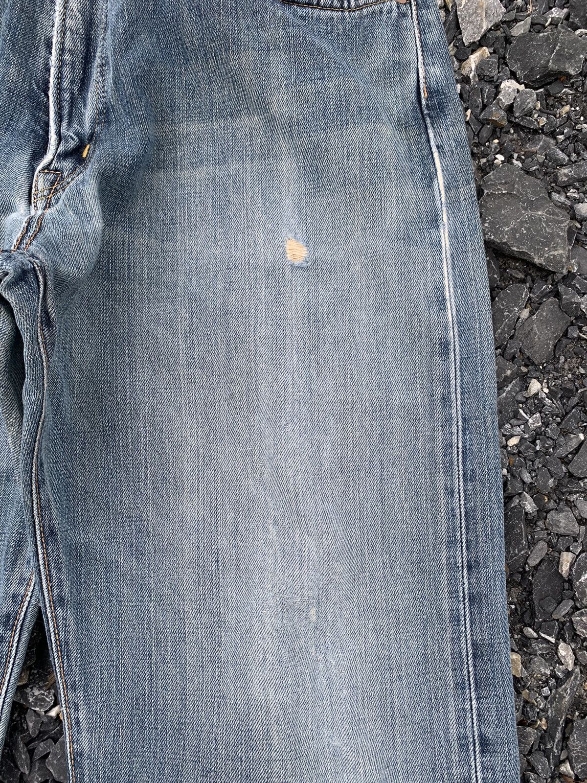 Edwin VINTAGE EDWIN 505 SELVEDGE RUSTY DISTRESSED JAPANESE DENIM Size US 31 - 14 Thumbnail