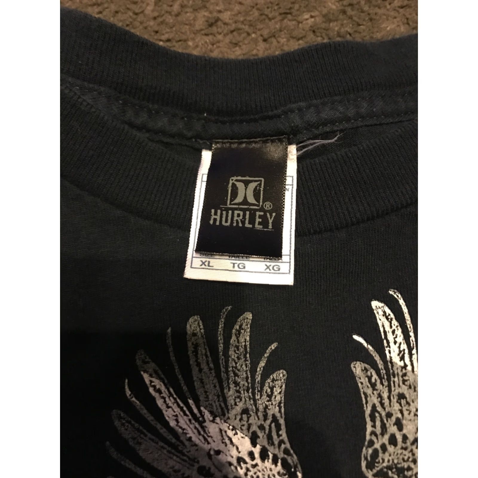 Hurley VINTAGE Hurley T-Shirt Long Sleeve XL Navy Blue Grunge Y2K Men Shirts Adult XL Blue Grunge Vintage Womens/Mens Size US XL / EU 56 / 4 - 3 Thumbnail