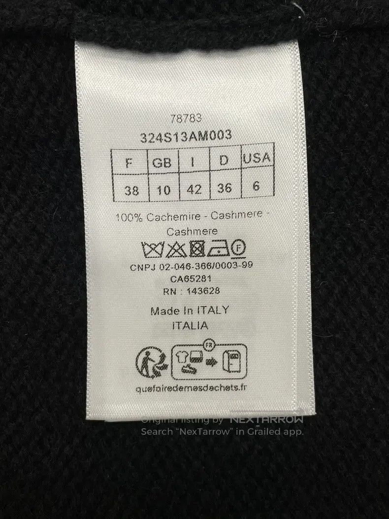 Dior Dior Black and white five-pointed star letter Duffy sleeve Size XS / US 0-2 / IT 36-38 - 5 Thumbnail
