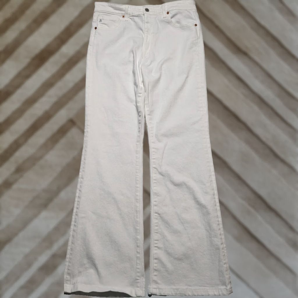 ALEXIS AG Adriano Goldschmied ALEXXIS BOOT White Stretch Denim Jeans - Women 31 Jeans Bootcut Womens Size 24" / US 00 / IT 34 - 1 Thumbnail