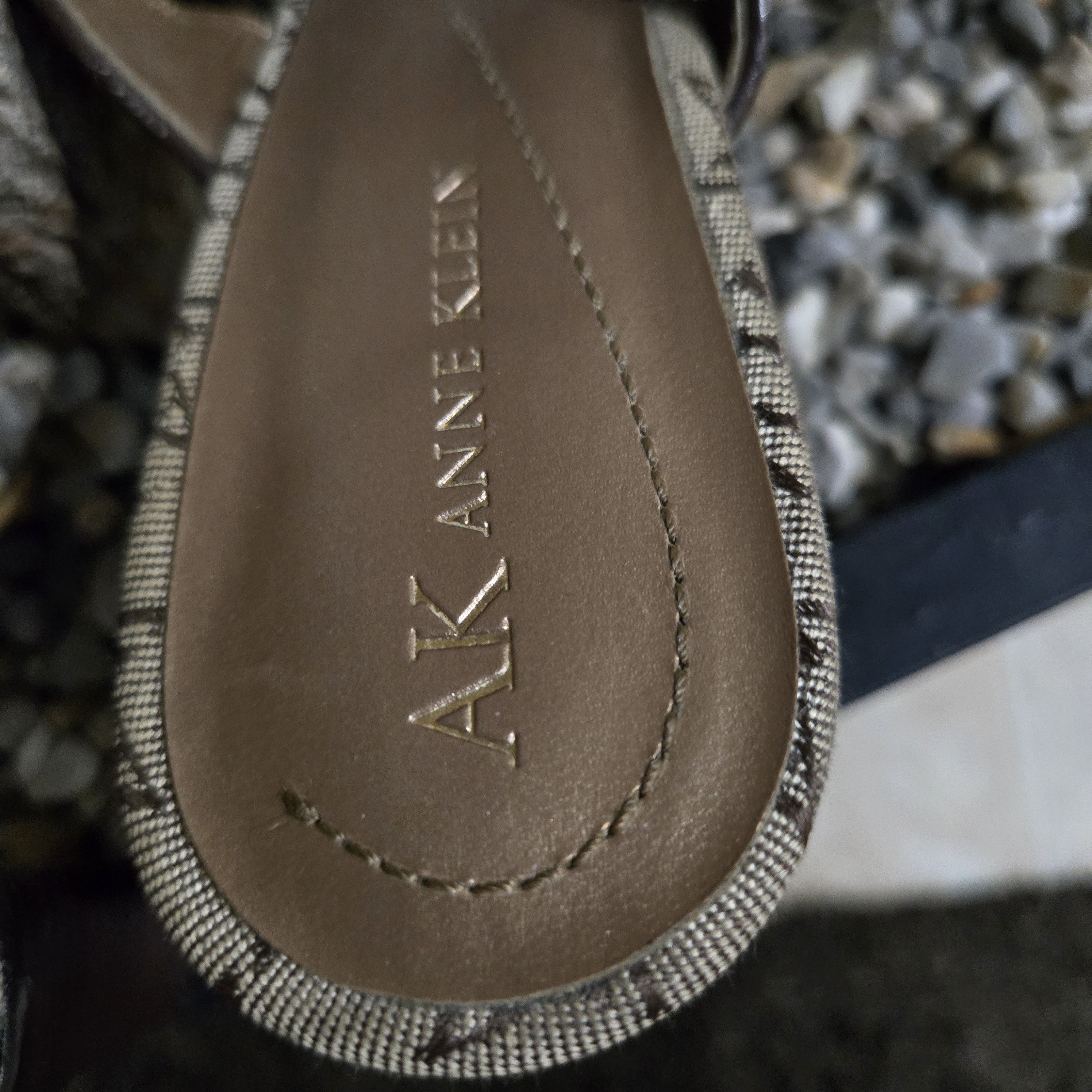 Anne Klein Anne Klein Classic Signature Heeled Thong Sandals Size US 7.5 / IT 37.5 - 5 Thumbnail