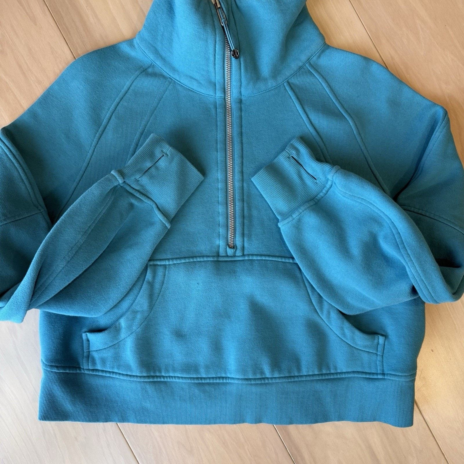 Lululemon Lululemon Scuba Oversized Funnel Neck XS/S Blue Fleece Size S / US 4 / IT 40 - 6 Thumbnail