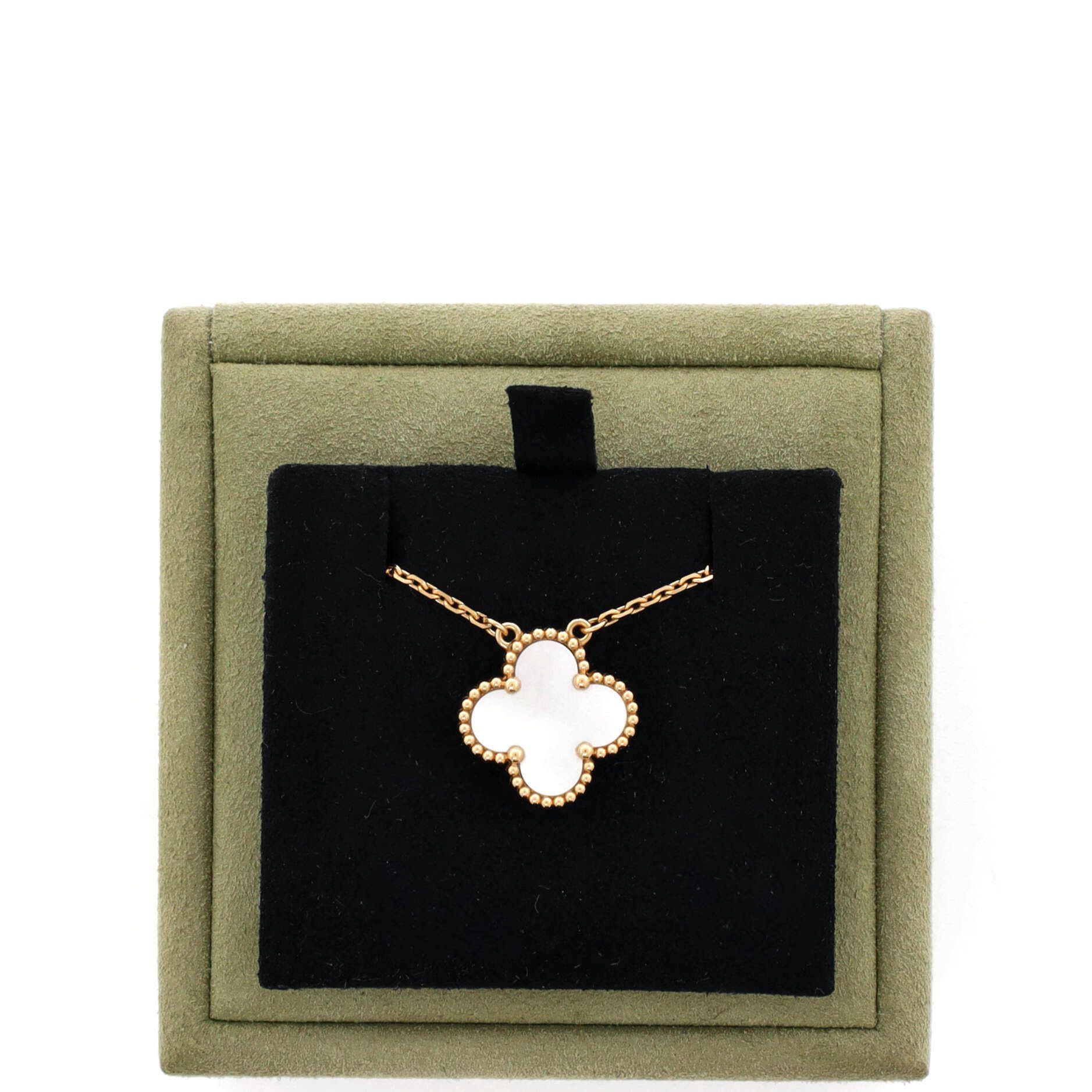 Van Cleef & Arpels Vintage Alhambra Pendant Necklace 18K Yel Size ONE SIZE - 1 Thumbnail