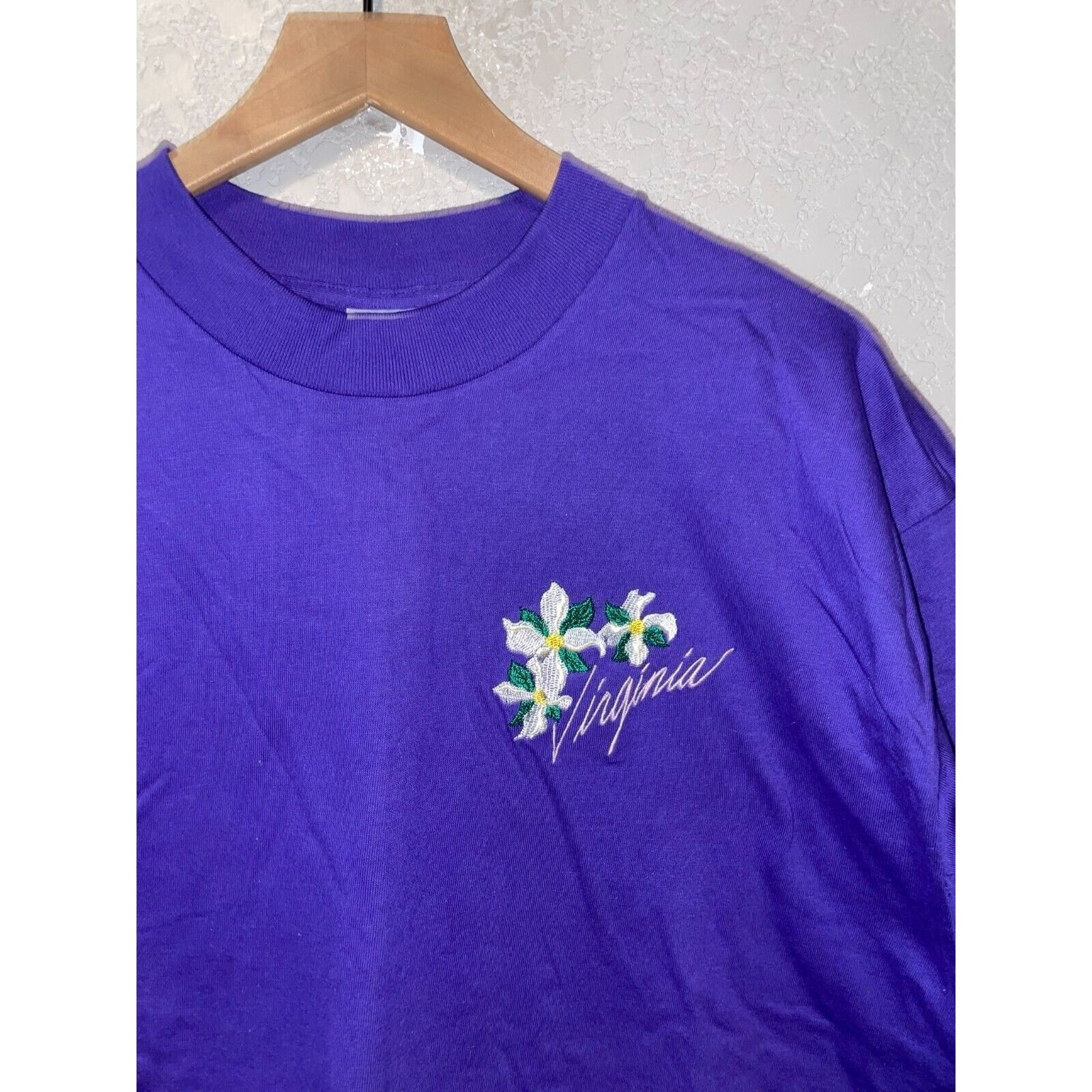Vintage Vintage Murina Shirt Virginia Flower Purple Tee 90s VTG L Size US L / EU 52-54 / 3 - 2 Thumbnail