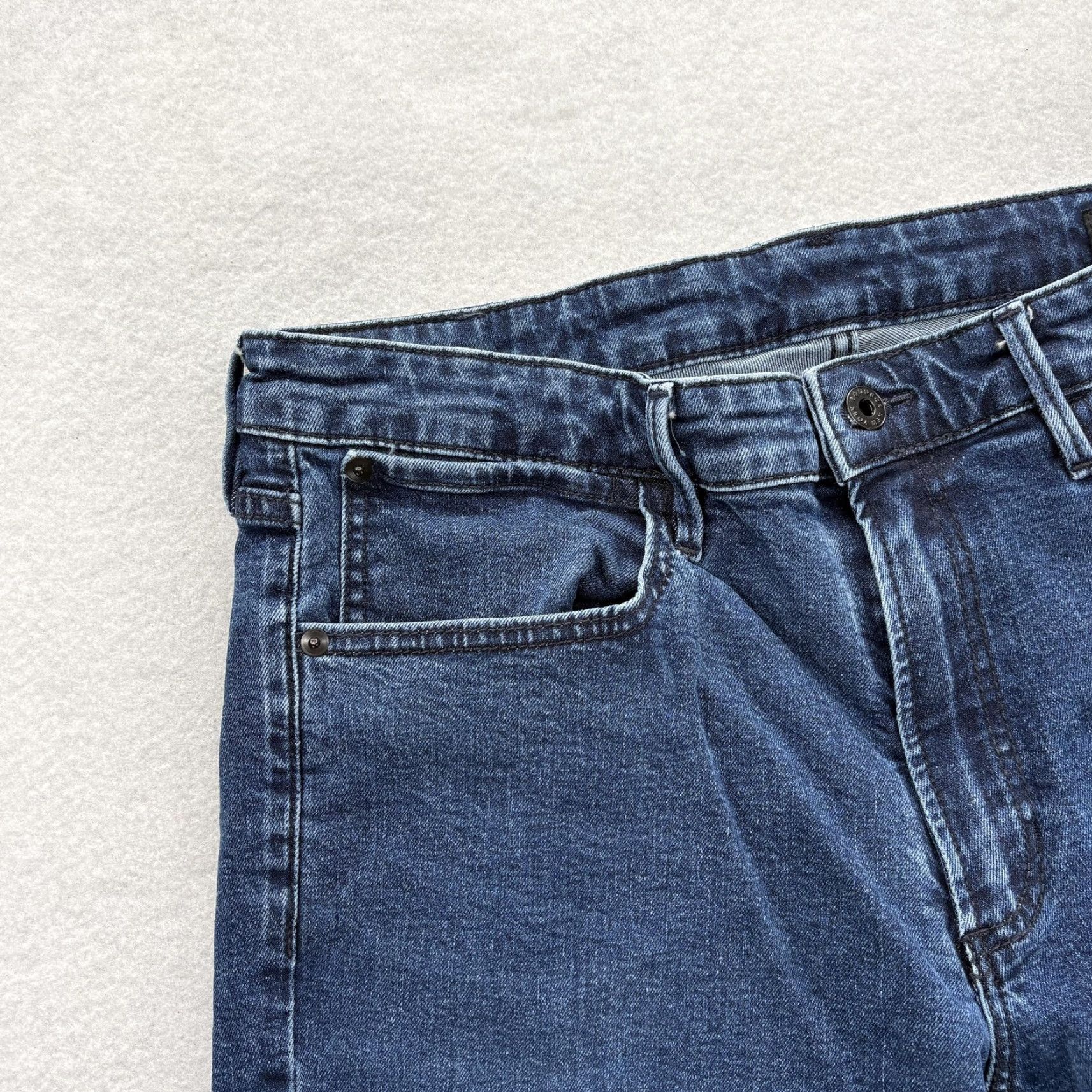 Bonobos Bonobos Jeans Mens Slim Straight Dark Wash 34x34 Denim Cotton Stretch Pockets Zip Casual Pants Men Size US 34 / EU 50 - 3 Thumbnail