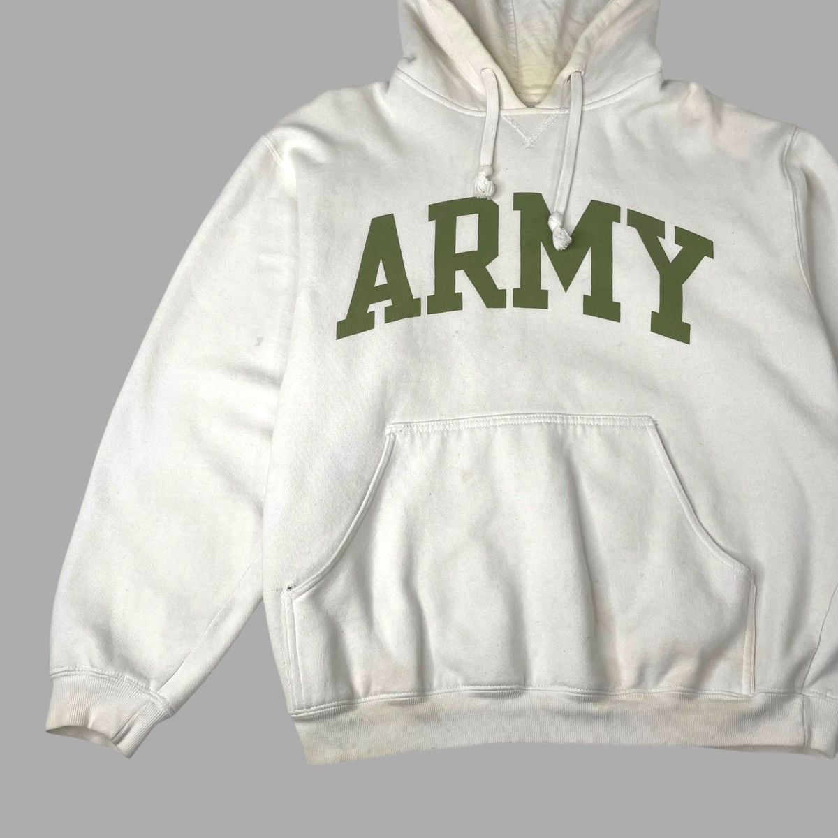 Vintage Vintage Y2K army script logo hoodie Size US S / EU 44-46 / 1 - 4 Thumbnail