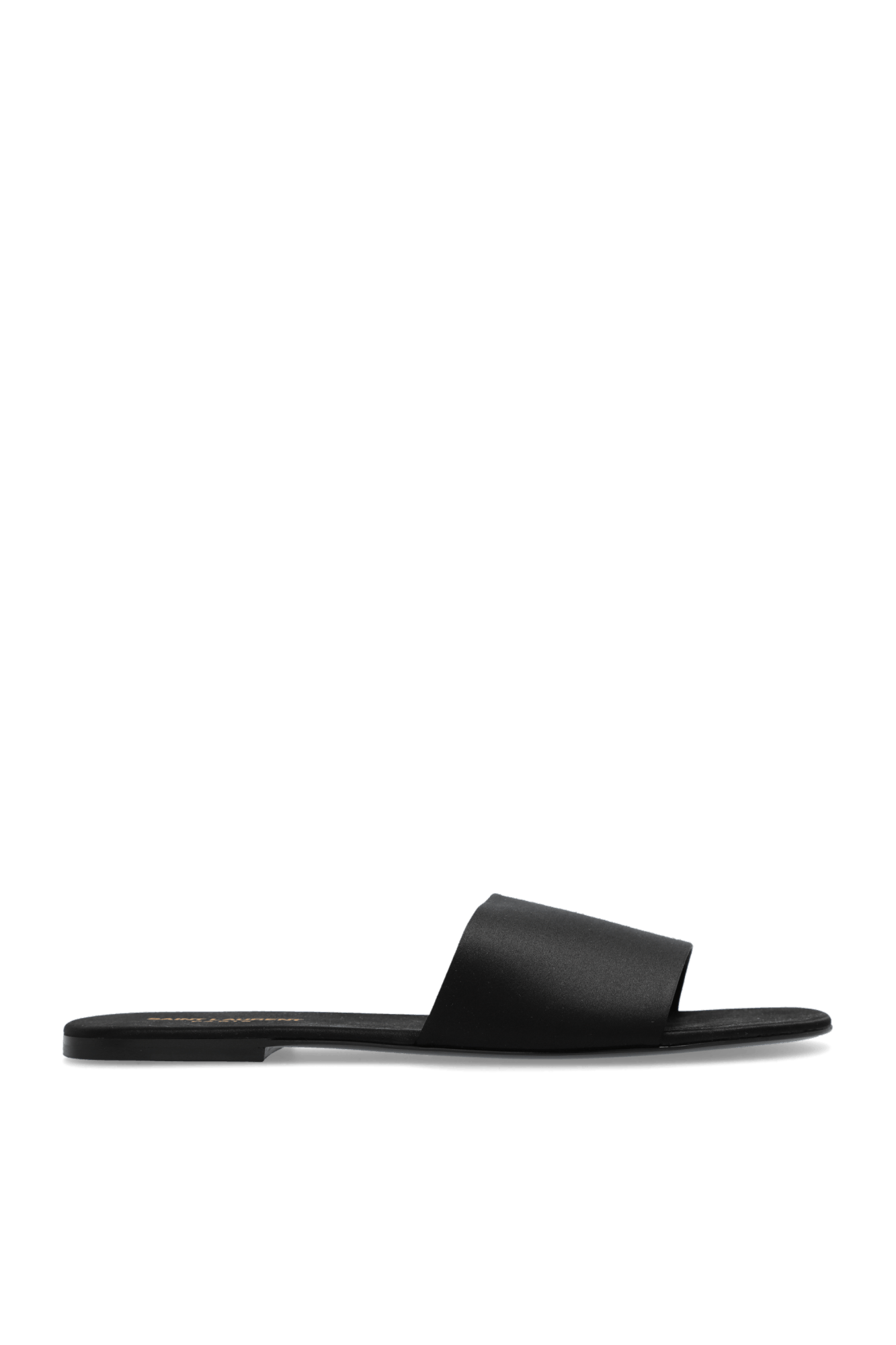 Saint Laurent Paris o1s1wg110426 776915 Carlyle Slides Slippers in Satin Crepe Size US 8 / EU 41 - 1 Thumbnail