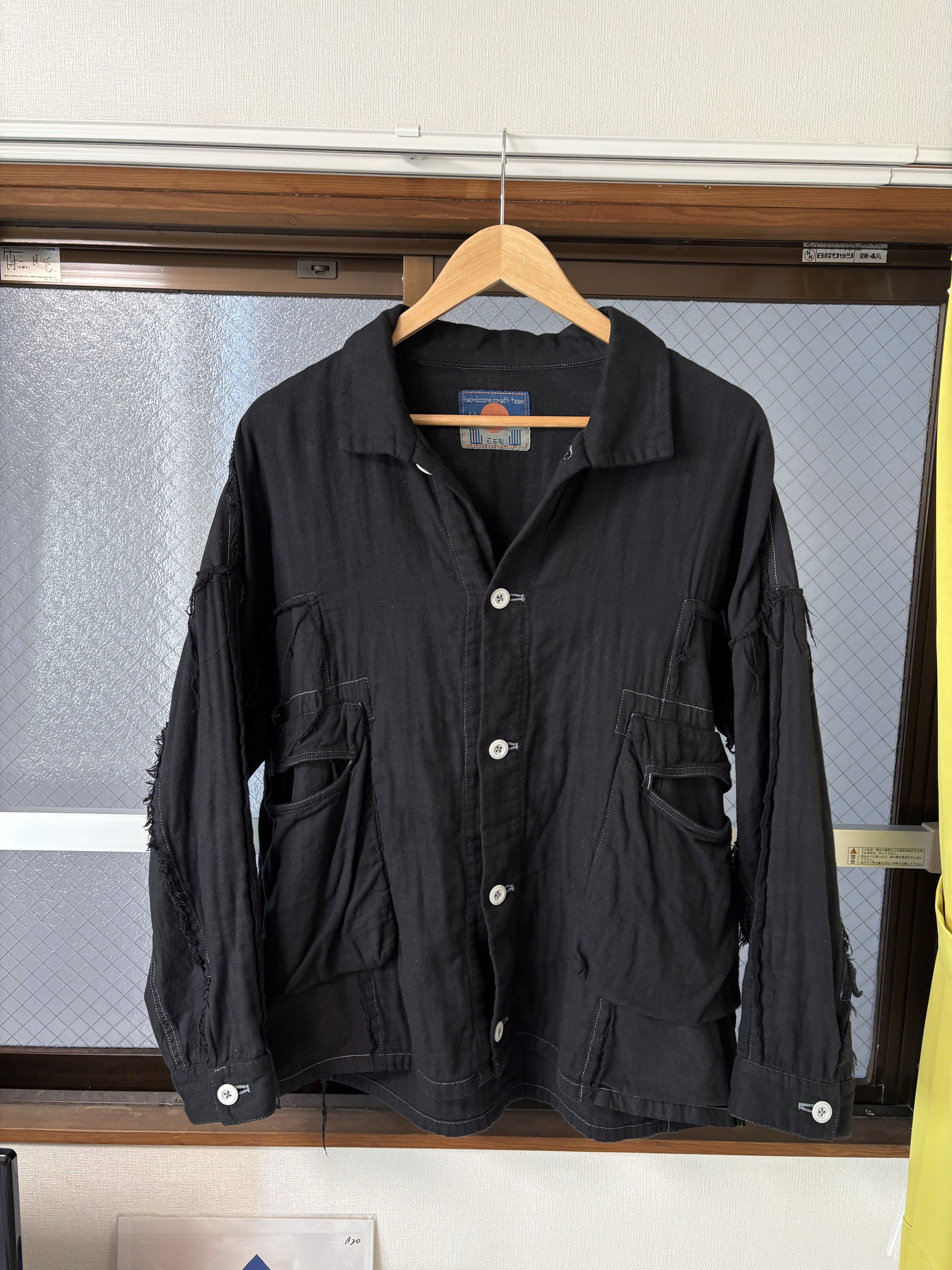 Blackmeans DISTRESSED COTTON CARGO JACKET Size US L / EU 52-54 / 3 - 8 Thumbnail