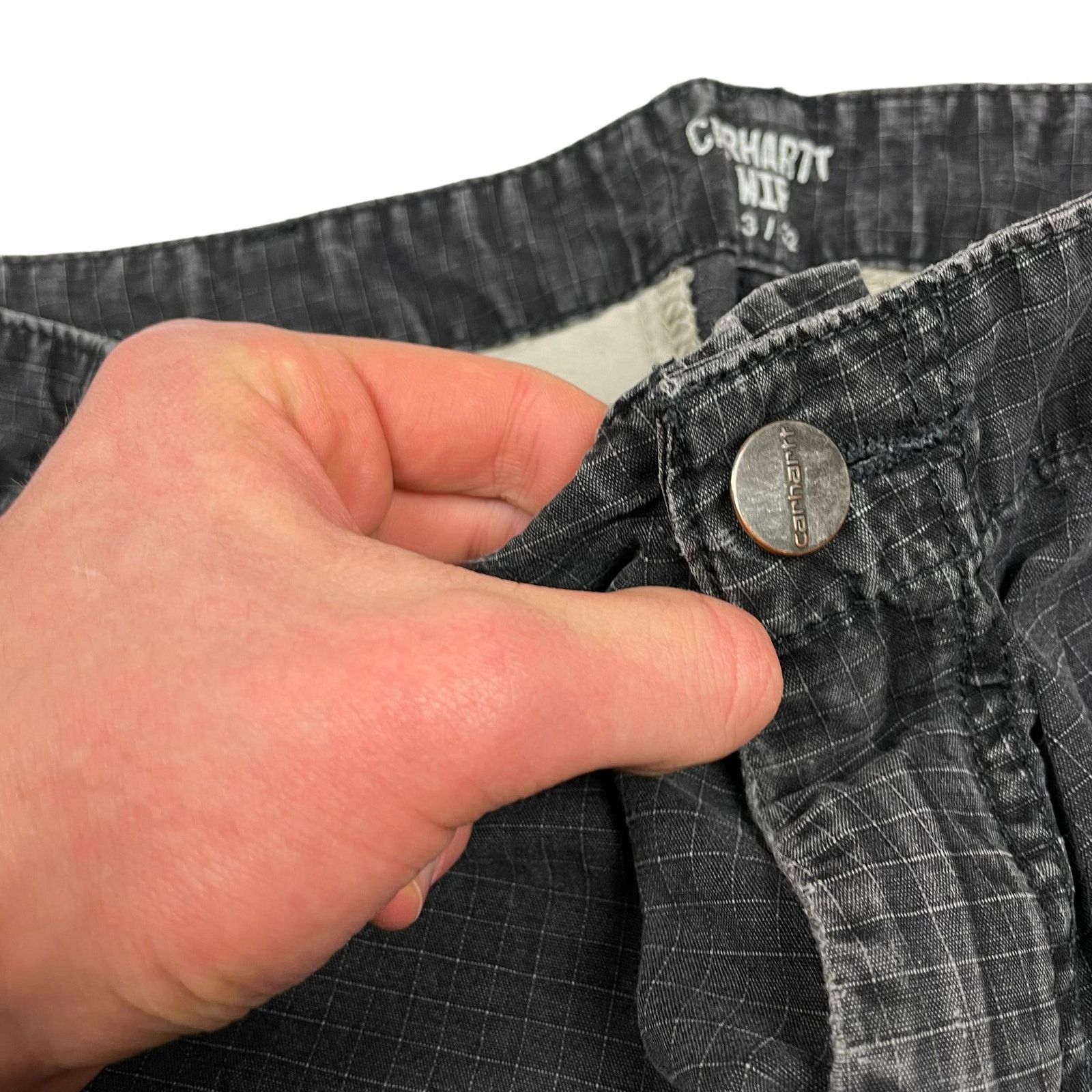 Carhartt Carhartt Men's Gray Cotton Regular Fit Cargo Pant Size 33x32 Size US 33 - 10 Thumbnail