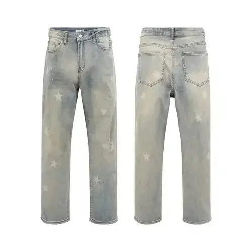 Jean fade washed distressed jeans Size US 30 / EU 46 - 4 Thumbnail