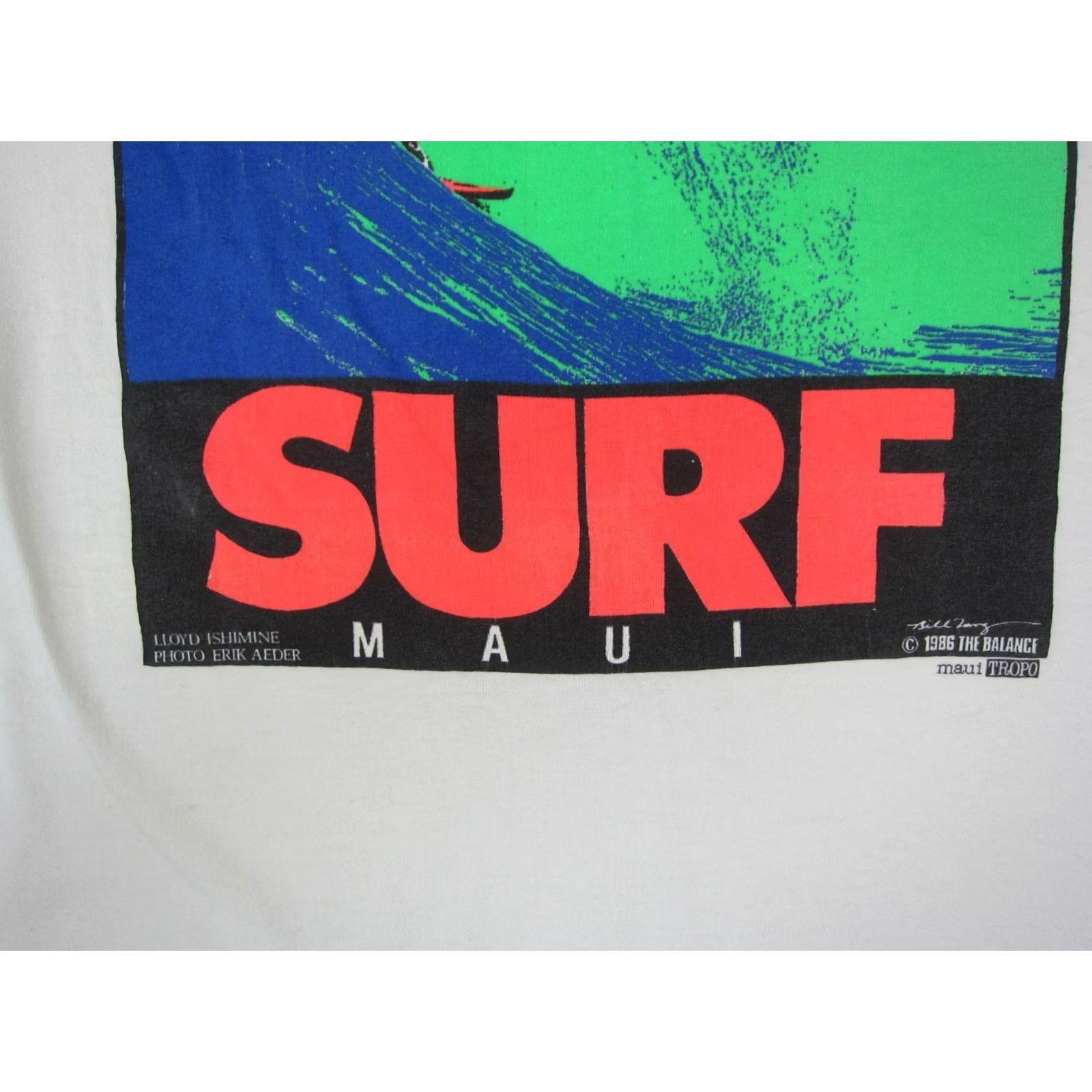 Vintage VINTAGE Maui Surf Shirt Extra Large XL White Tropo Honolua Made in USA 80s Mens Size US XL / EU 56 / 4 - 6 Thumbnail