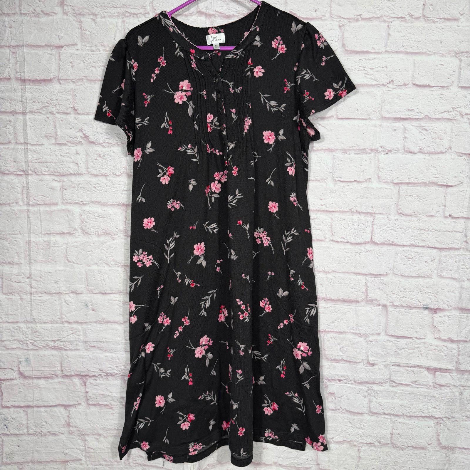 Aria Aria Collection Floral Print Nightgown Size XL Size ONE SIZE - 1 Thumbnail