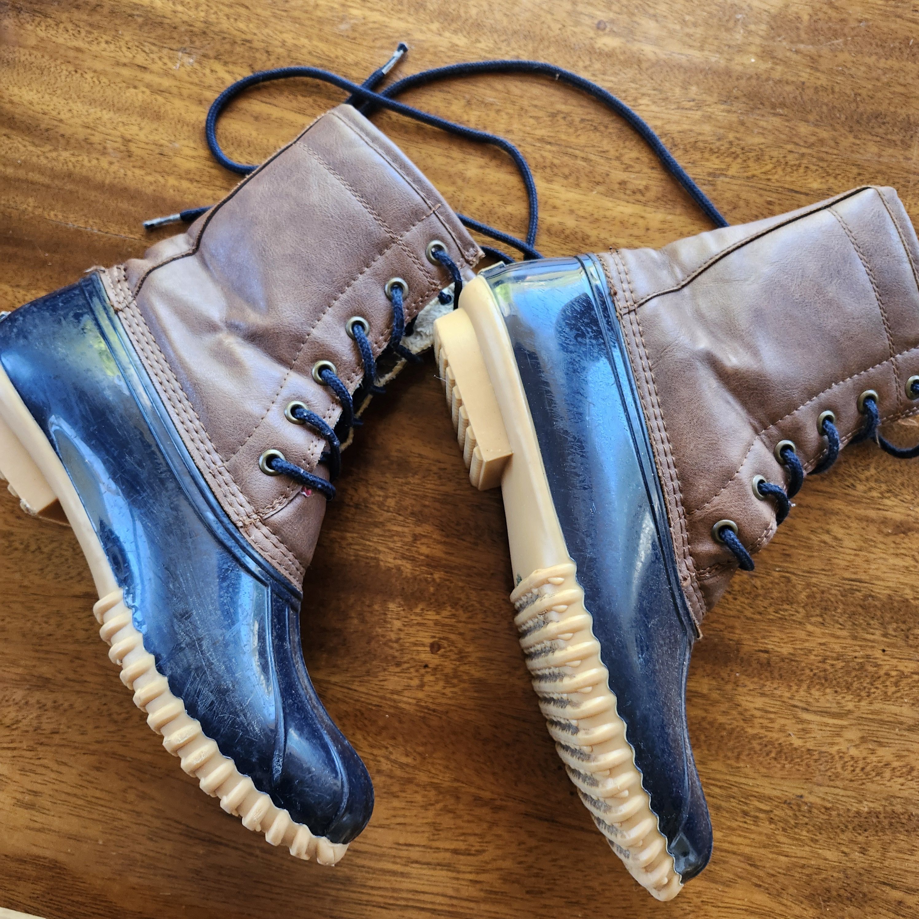 Other Sporto Alice Duck Boot Men 7 / Women 8.5 Blue Faux Fur Size US 8.5 / IT 38.5 - 4 Thumbnail