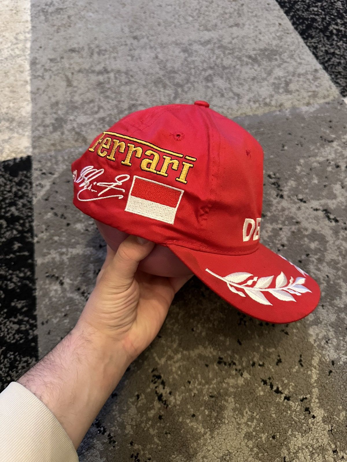 Ferrari Rare VTG Ferrari by Michael Schumacher Official Dekra Cap Size ONE SIZE - 2 Thumbnail