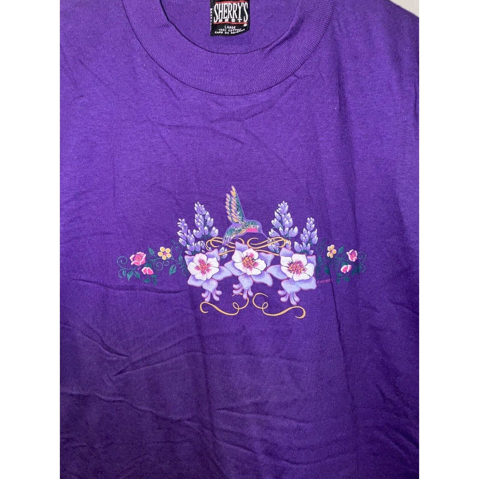 Vintage Vintage Hummingbird Shirt Garden Graphic Tee VTG 90s Large Size US L / EU 52-54 / 3 - 2 Thumbnail
