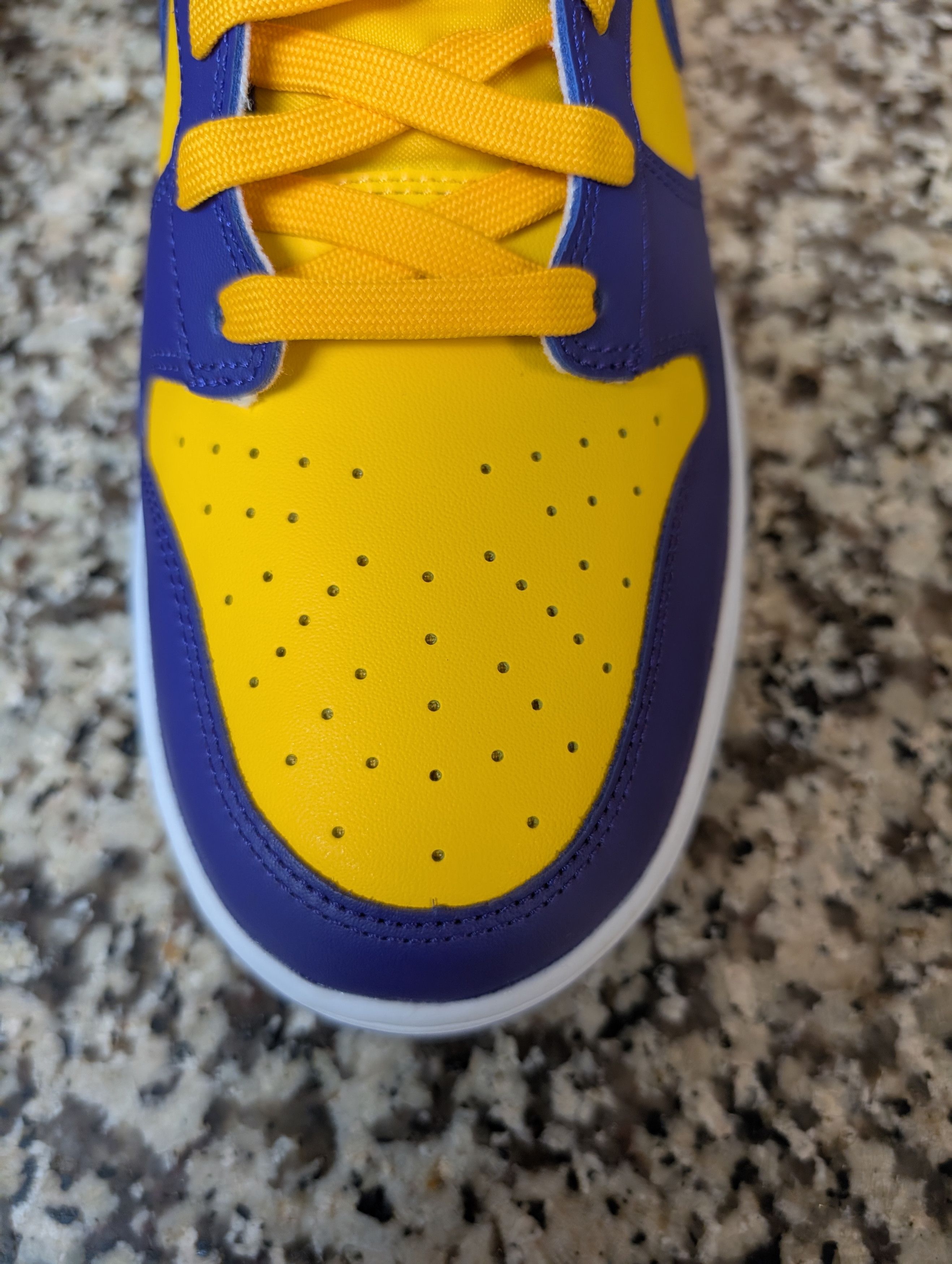 Nike Nike Dunk High Retro " Lakers " Size US 13 / EU 46 - 10 Thumbnail