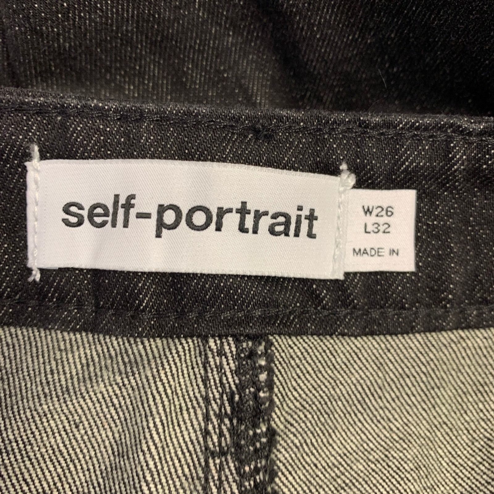 Self-Portrait SELF-PORTRAIT Size 26 Black Cotton Five Pockets Jeans Size 26" / US 2 / IT 38 - 4 Thumbnail