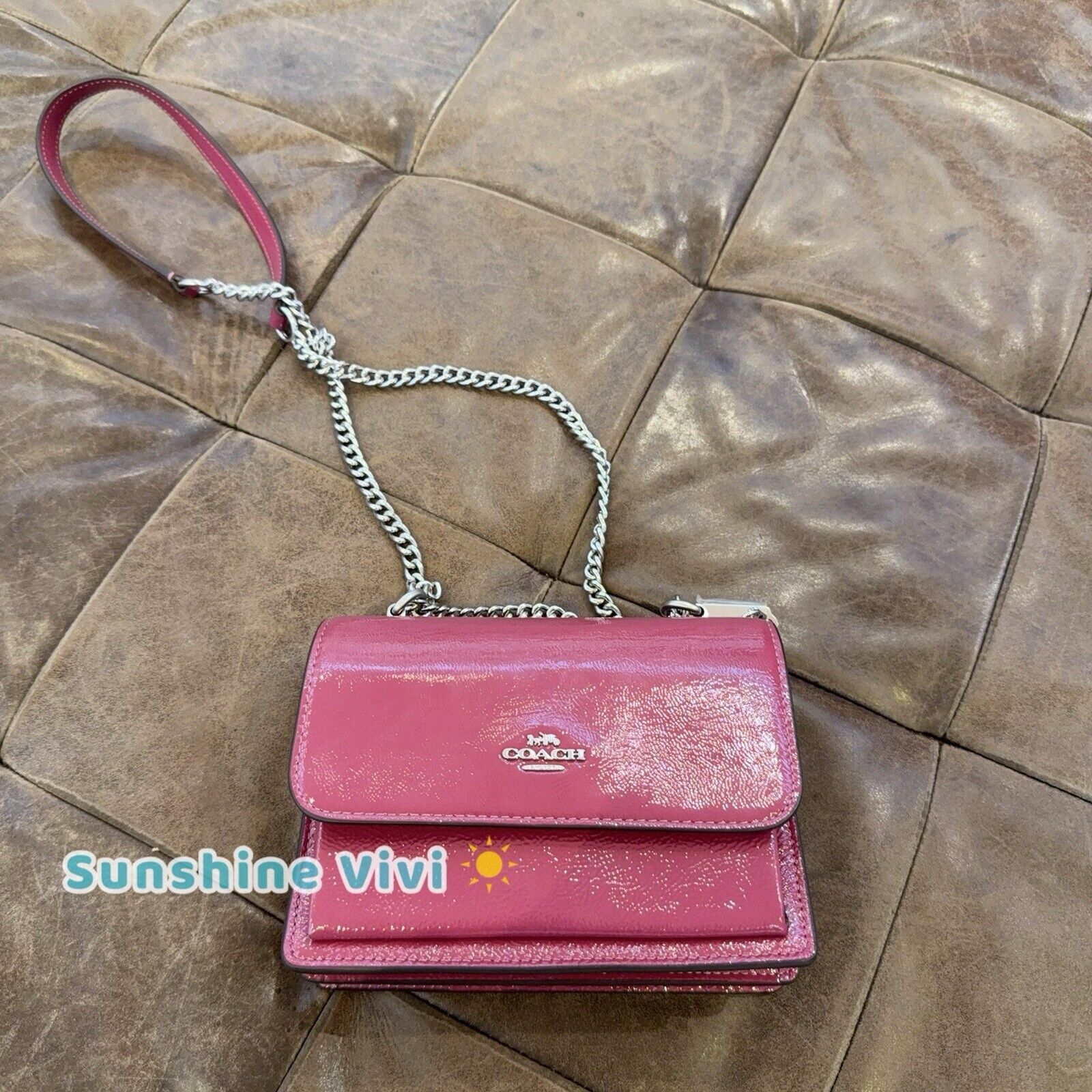 Coach NWT Coach CW205 Mini Klare Crossbody Handbag Pink Novelty Size ONE SIZE - 2 Thumbnail