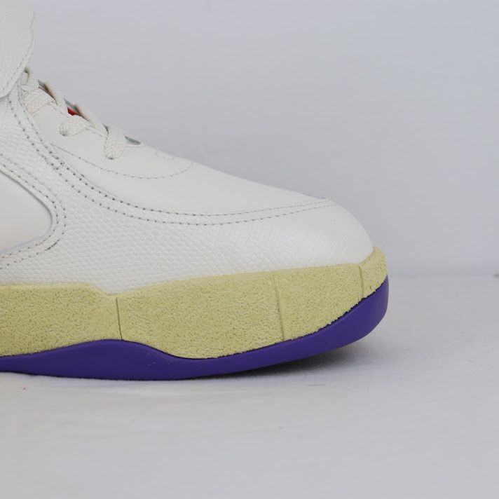 o1rshd1 Low Top Puzzle Couture Sneakers in White/Red
