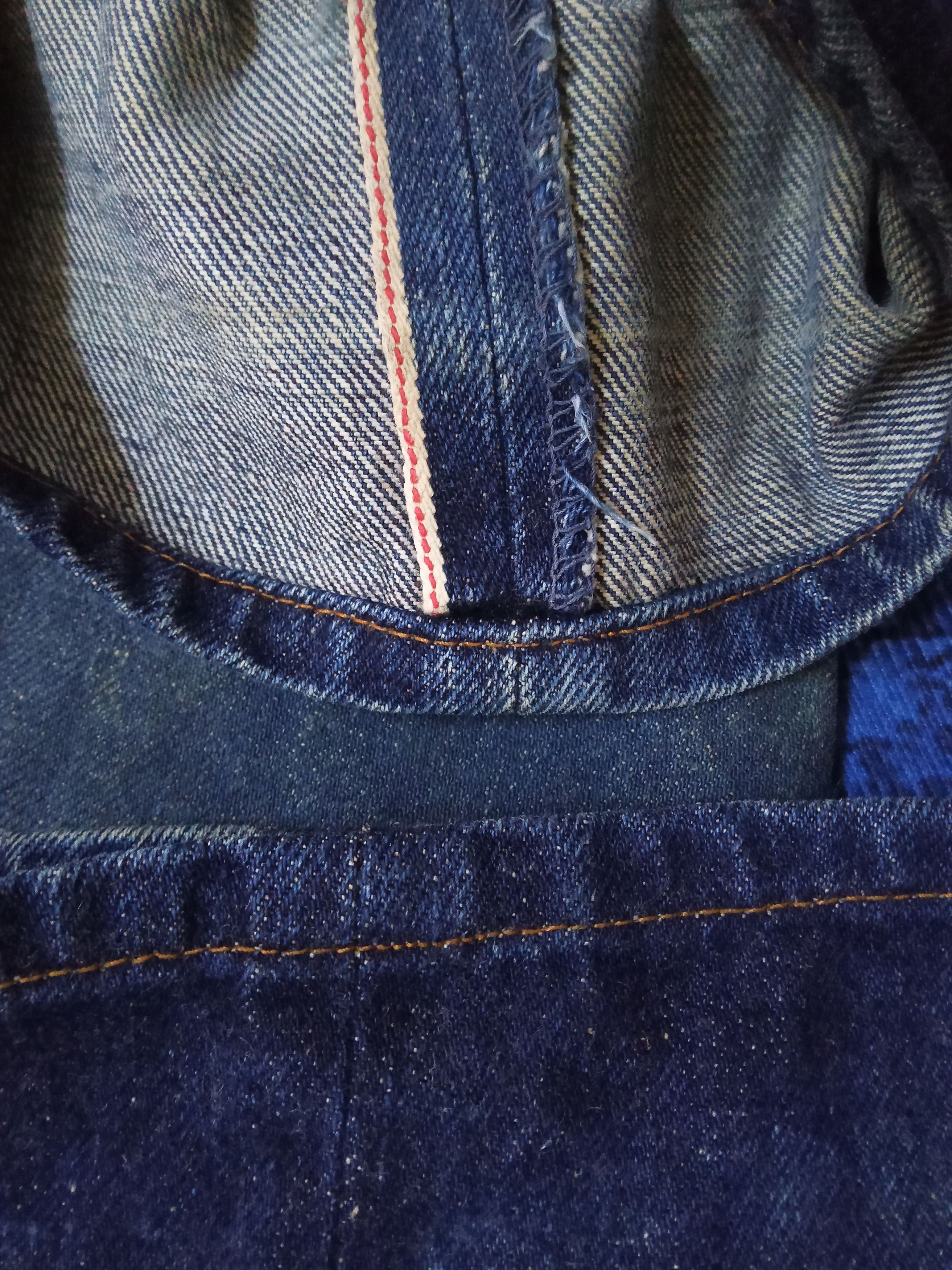 Bape A Bathing Ape Distressed Vintage Half Selvedge Jeans Size US 33 - 7 Thumbnail